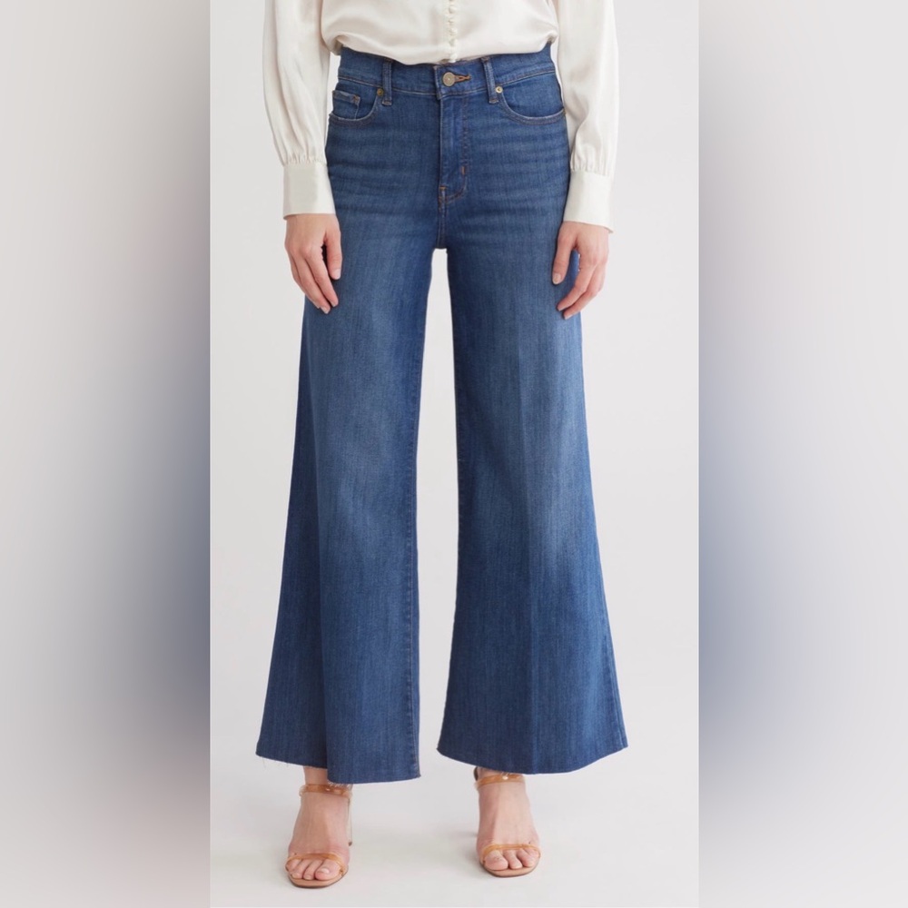 Frame Palazzo Crop Cutoff Jeans